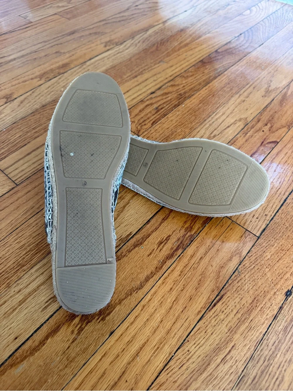Tory Burch Snake Print Espadrille Slip-Ons
